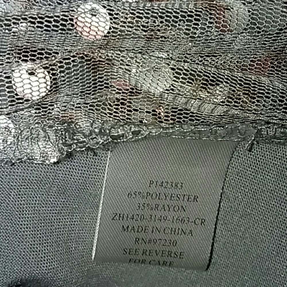 🛎SALE: Almost Famous Racerback Sheer front SzL - Picture 6 of 8